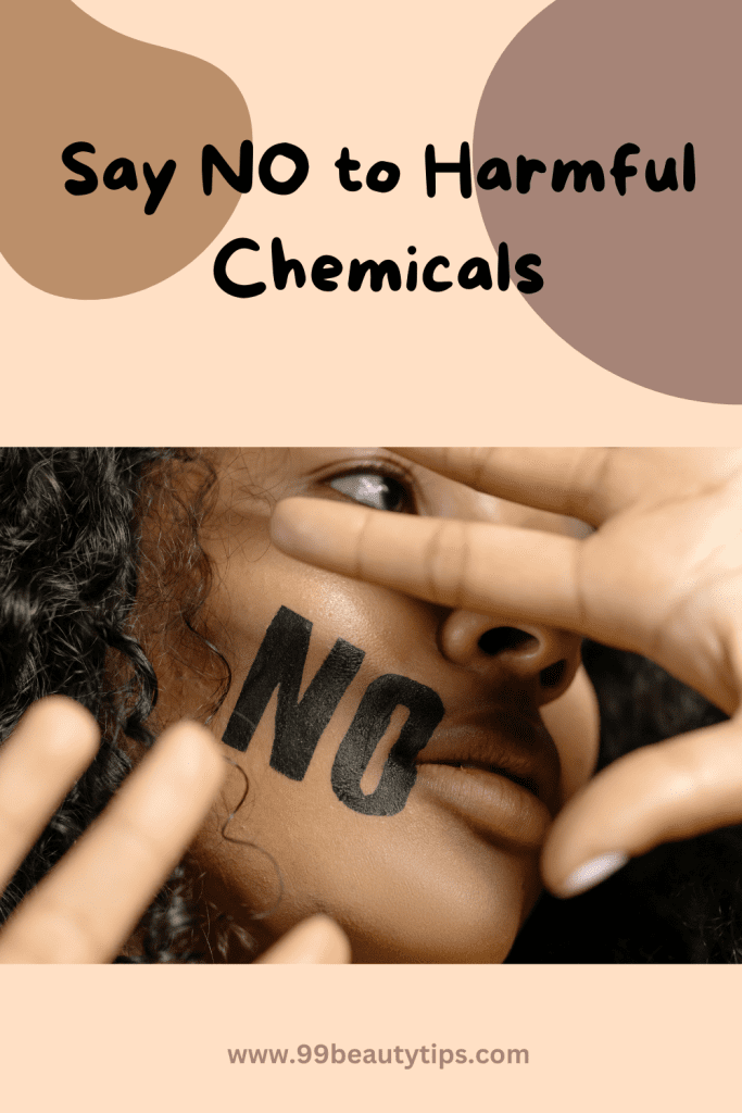 say no to chemicals