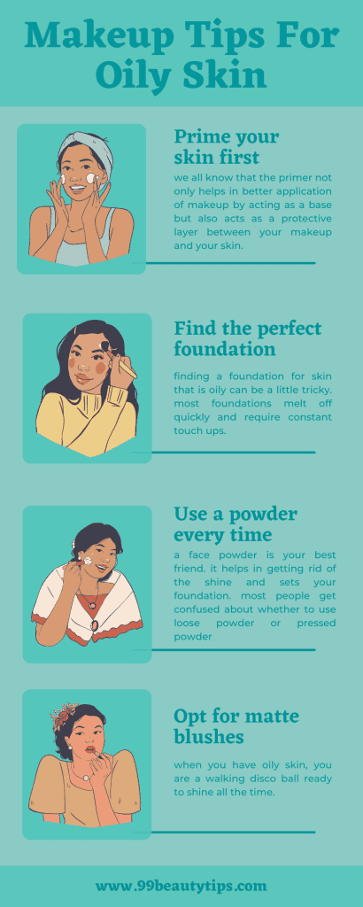 Makeup tips for oily skin