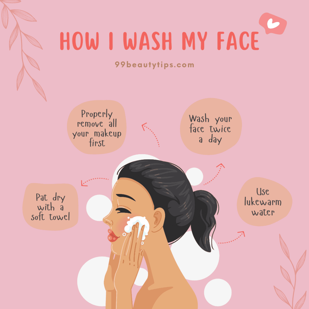 tips for face washing