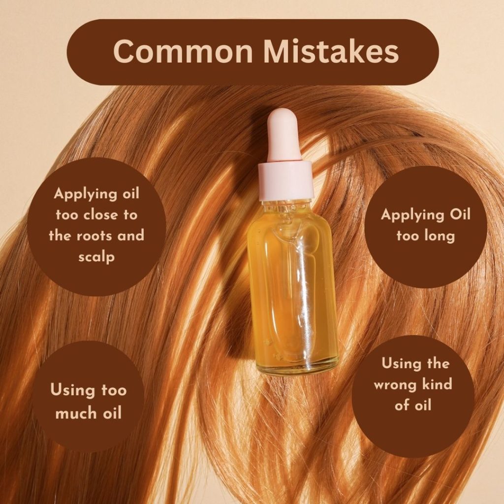 mistakes that applying oil